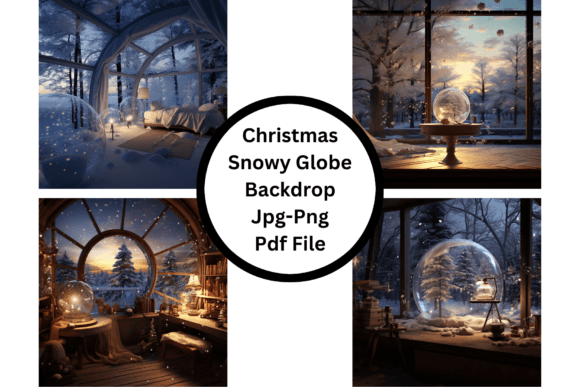 Christmas Snowy Globe Backdrop: Capturing Festive Magic