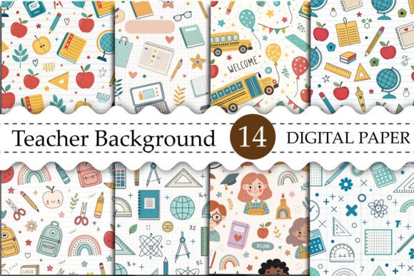 Creative Versatility: Using Teacher Background Digital Paper