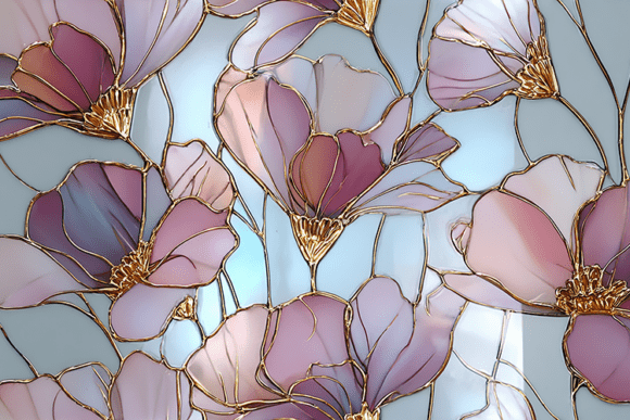 Elegant Floral Stained Glass Pattern: A Designer's Guide