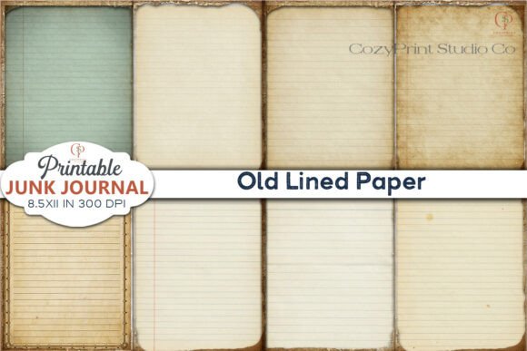 Embrace Authenticity: The Old Lined Paper Printable Junk Journal