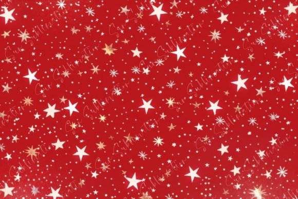 Infuse Festive Magic: The Red and White Stars Pattern Christmas