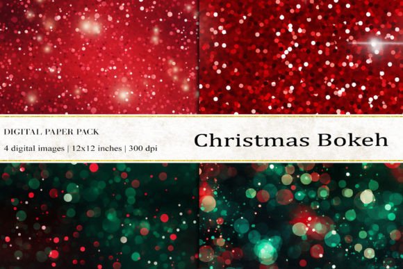 Infuse Holiday Magic: Using Christmas Bokeh Digital Papers