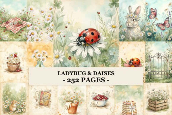 Ladybug & Daisies: A Creative Font for Charming Design