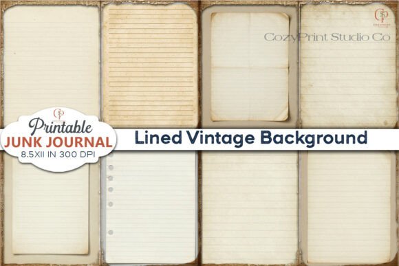Mastering the Lined Vintage Background Junk Journal