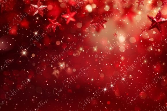 Red and Gold Glittering Christmas: Festive Visual Assets