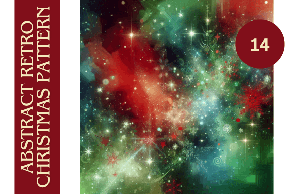 Retro Abstract Christmas Pattern No.14: Vintage Festive Style