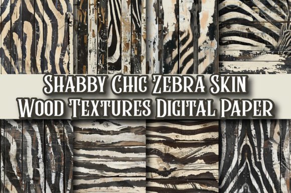 Shabby Chic Zebra Skin Wood Textures: A Designer's Safari