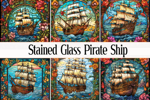 Stained Glass Pirate Ship: A Font for Bold Visual Stories