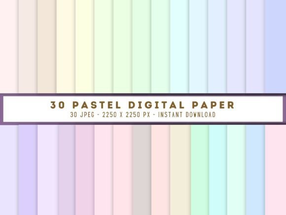 Unlocking Creativity with Pastel Colour Plain Digital Paper