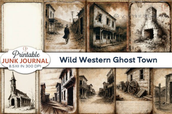 Unlocking the Wild West: Creative Uses for Ghost Town Junk Journal Pages