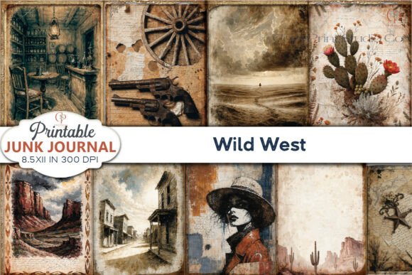 Wild West Junk Journal Pages: Authentic Texture for Modern Projects