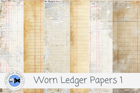 Worn Ledger Papers 1: The Authentic Texture Your Designs Crave